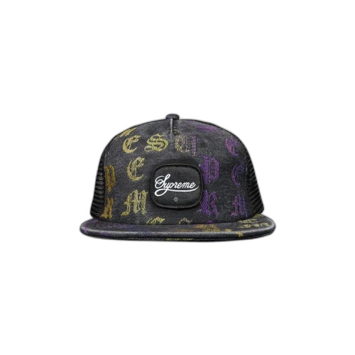 Supreme Gradient Jacquard Denim Mesh 5-Panel 'Black'