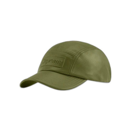 Supreme GORE-TEX Leather Camp Cap 'Olive'