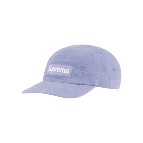 Supreme Linen Fitted Camp Cap 'Light Blue'