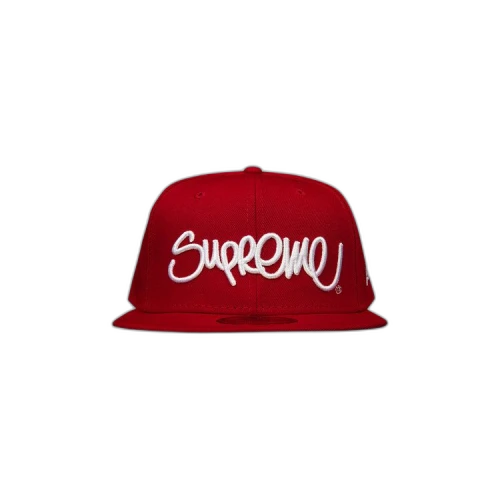 Supreme Handstyle New Era 'Red'