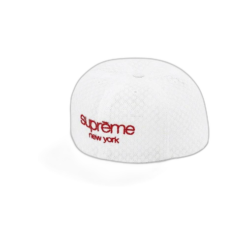 Supreme Classic Logo Air Mesh 6-Panel 'White'