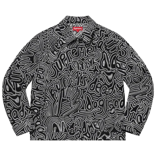 Supreme Chainstitch Denim Jacket 'Black'