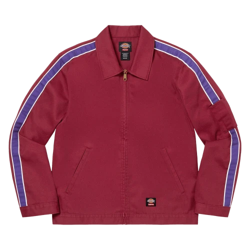 Supreme x Dickies Stripe Eisenhower Jacket 'Maroon'