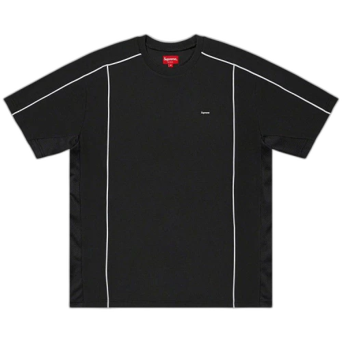 Supreme Mesh Panel Short-Sleeve Top 'Black'