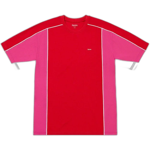 Supreme Mesh Panel Short-Sleeve Top 'Red'