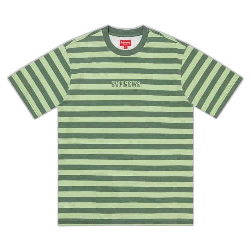 Supreme Reverse Stripe Short-Sleeve Top 'Green'