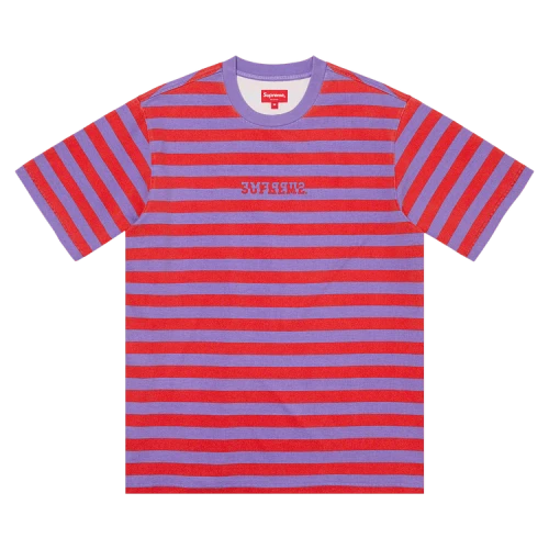 Supreme Reverse Stripe Short-Sleeve Top 'Red'