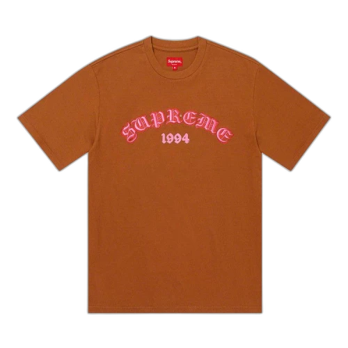 Supreme Old English Glow Short-Sleeve Top 'Rust'