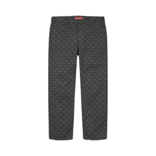 Supreme Work Pant 'Black Monogram'