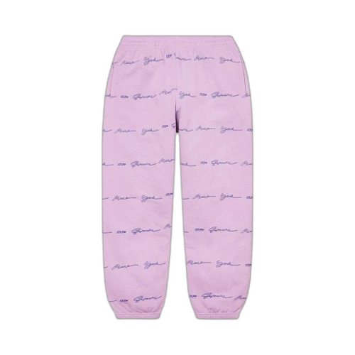 Supreme Script Stripe Sweatpant 'Pale Purple'