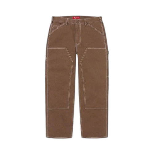 Supreme Double Knee Canvas Painter Pant 'Brown'