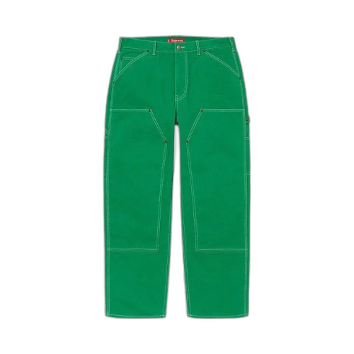 Supreme Double Knee Canvas Painter Pant 'Green'