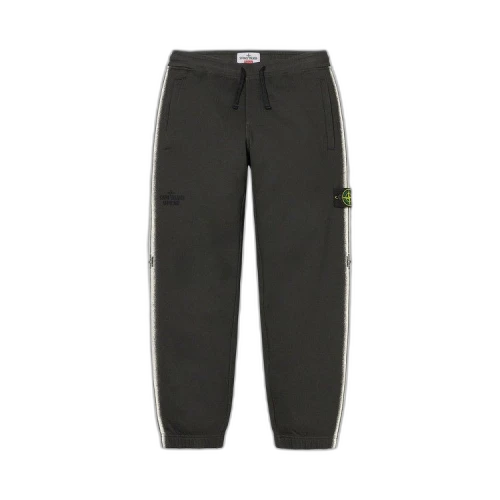 Supreme x Stone Island Stripe Sweatpant 'Black'