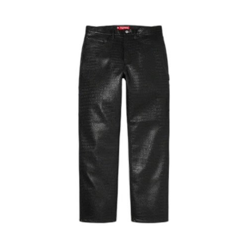 Supreme Faux Croc Painter Pant 'Black'