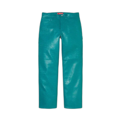 Supreme Faux Croc Painter Pant 'Teal'