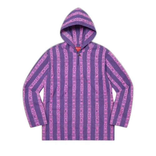 Supreme Baja Hooded Shirt 'Light Purple'