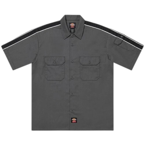 Supreme x Dickies Stripe Short-Sleeve Work Shirt 'Charcoal'