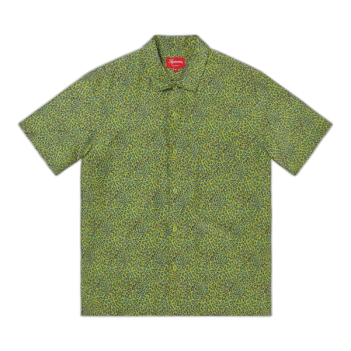 Supreme Leopard Silk Short-Sleeve Shirt 'Green'