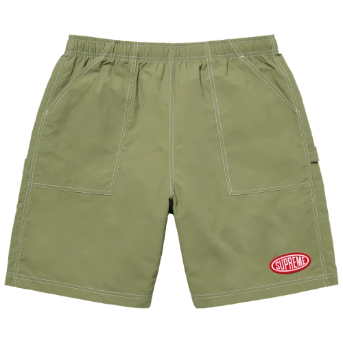 Supreme Nylon Painter Short 'Olive'
