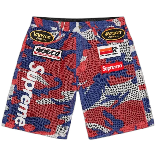 Supreme x Vanson Leathers Cordura Mesh Short 'Red Camo'