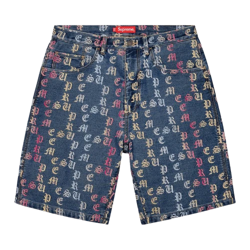 Supreme Gradient Jacquard Denim Short 'Blue'