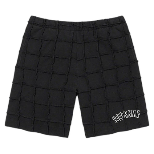 Supreme Reverse Patchwork Sweatshort 'Black'