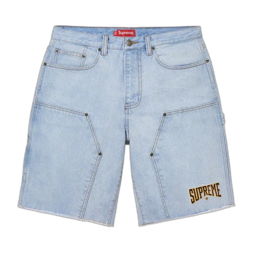 Supreme Cutoff Double Knee Denim Painter Short 'Washed Blue'