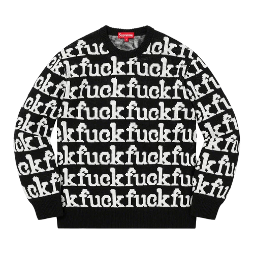 Supreme Fuck Sweater 'Black'