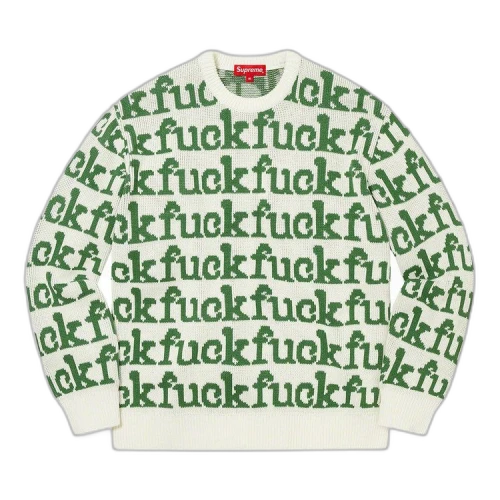 Supreme Fuck Sweater 'White'