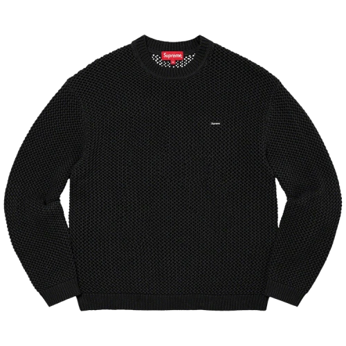Supreme Open Knit Smallbox Sweater 'Black'