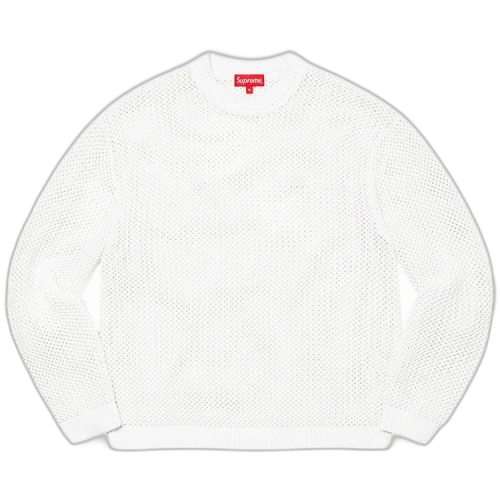 Supreme Open Knit Smallbox Sweater 'White'