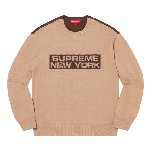 Supreme 2-Tone Sweater 'Light Brown'
