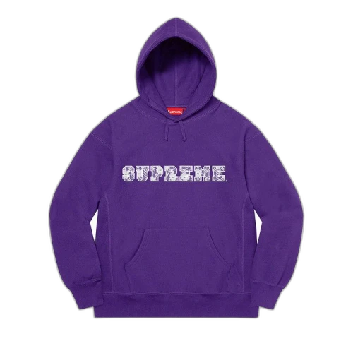Supreme Lace Hooded Sweatshirt 'Purple'