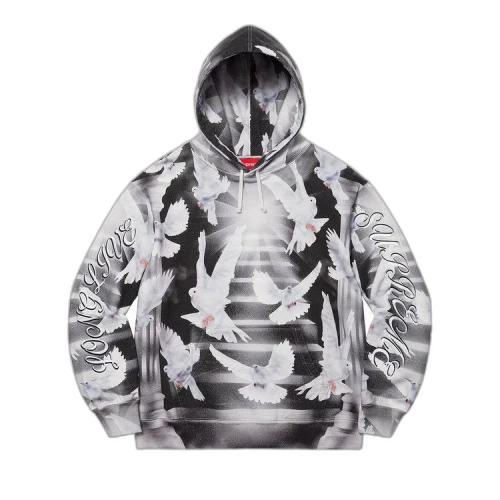 Supreme Doves Hooded Sweatshirt 'Black'