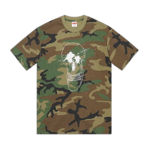 Supreme Ralph Steadman Skull Tee 'Woodland Camo'