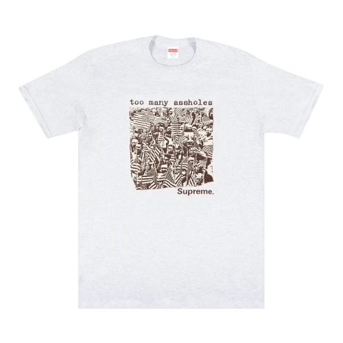 Supreme Too Many Assholes Tee 'Ash Grey'