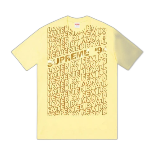Supreme Respected Tee 'Pale Yellow'
