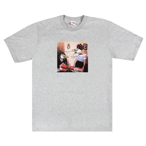 Supreme x ANTIHERO Curbs Tee 'Heather Grey'