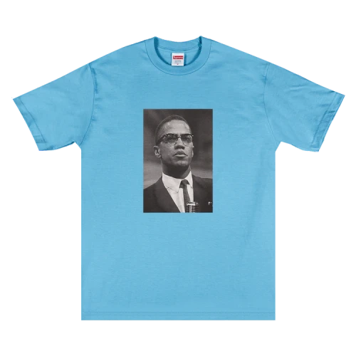 Supreme Malcolm X Tee 'Light Slate'