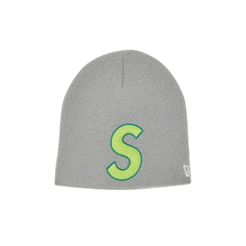Supreme x New Era S Logo Beanie 'Grey'