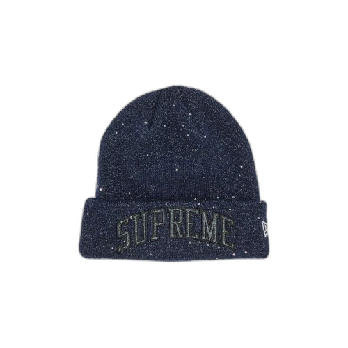 Supreme x New Era Metallic Arc Beanie 'Navy'