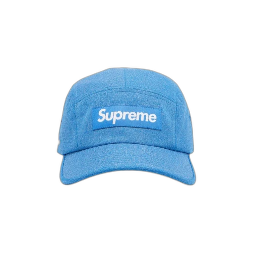 Supreme Glitter Cordura Camp Cap 'Light Royal'