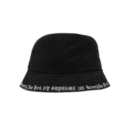 Supreme Embroidered Brim Crusher 'Black'