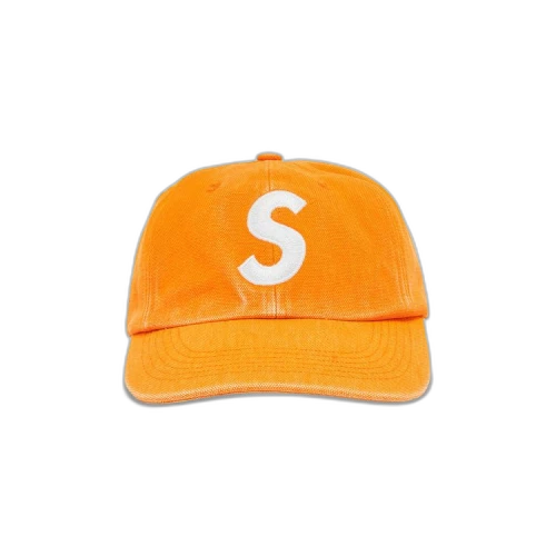 Supreme Pigment Canvas S Logo 6-Panel 'Orange'