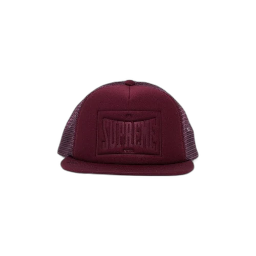 Supreme Stamped Mesh Back 5-Panel 'Maroon'