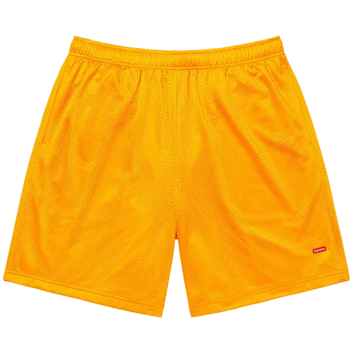 Supreme Small Box Baggy Mesh Short 'Gold'