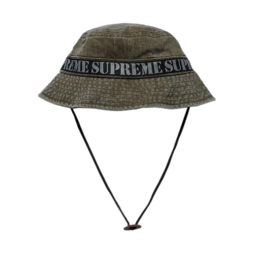 Supreme Stencil Webbing Boonie 'Olive'