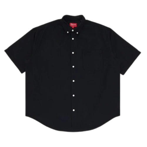 Supreme Loose Fit Short-Sleeve Oxford Shirt 'Black'