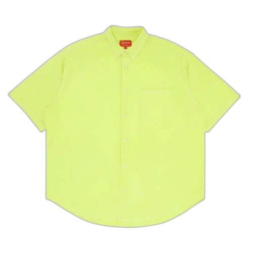 Supreme Loose Fit Short-Sleeve Oxford Shirt 'Bright Green'