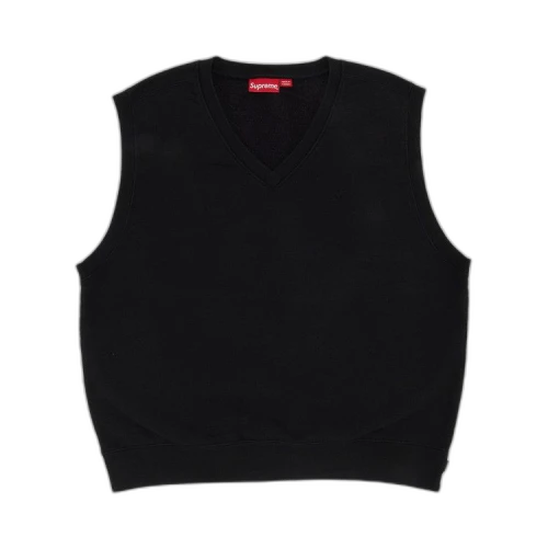 Supreme Sweatshirt Vest 'Black'
